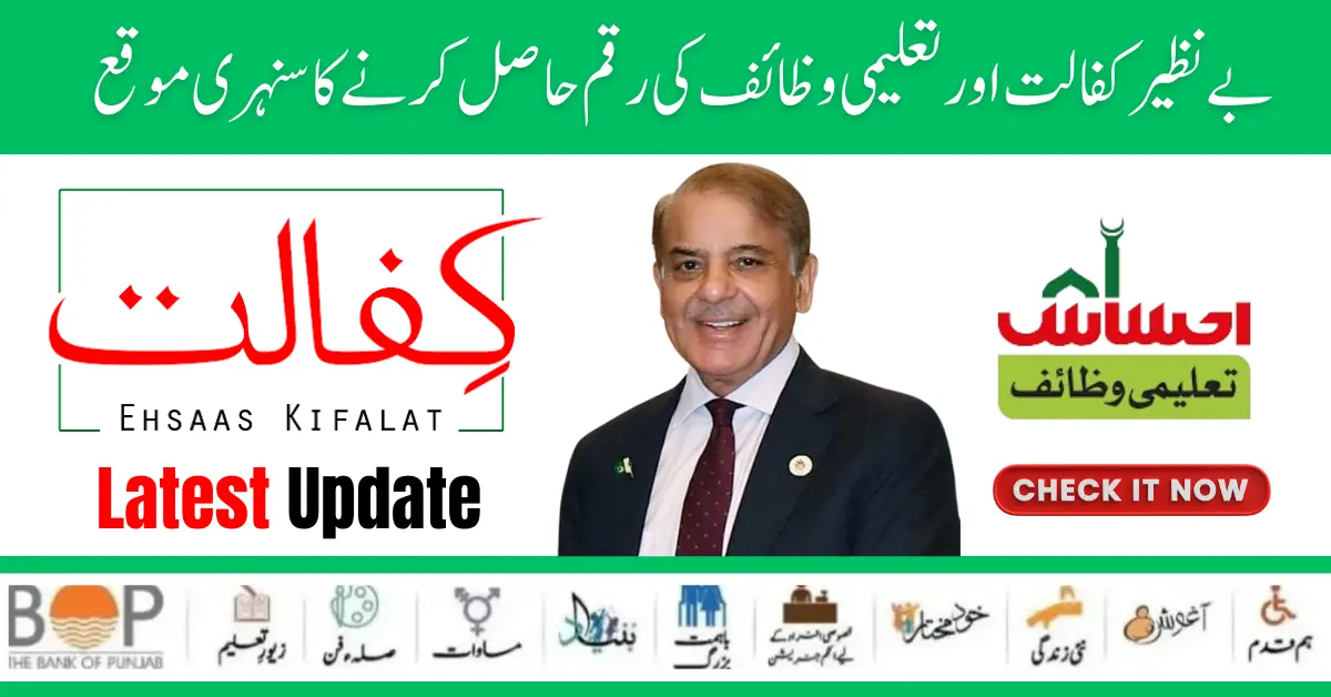 Benazir Kafaalat and Taleemi Wazaif Payments 10500+4500 Get Now 2024 Update