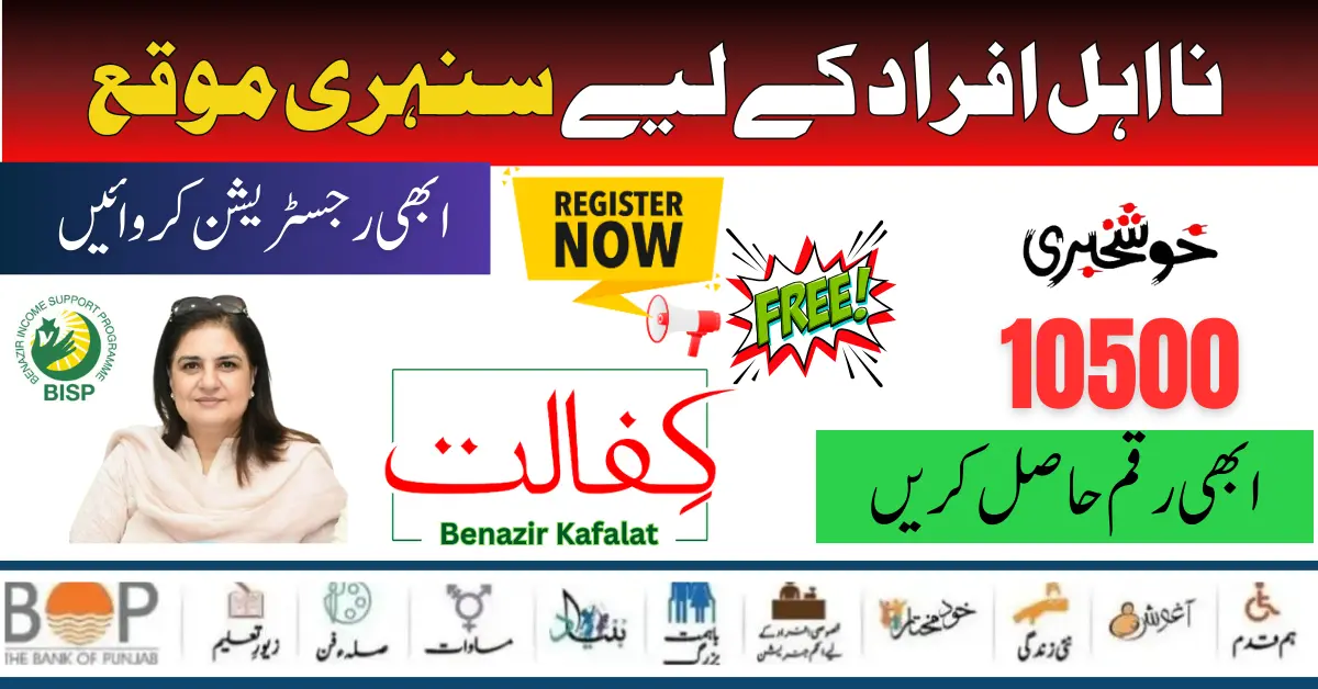 Registration Method 2024 Of Benazir Kafaalat Program To Ineligible Families