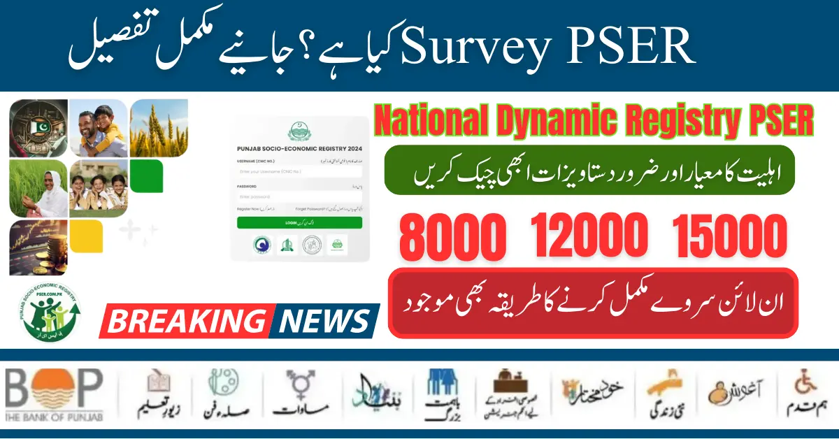 Punjab Launch National Dynamic Registry PSER For Deserving People