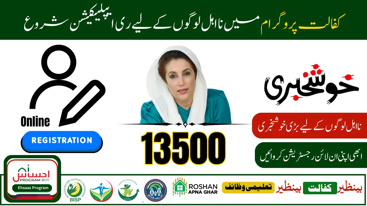 Benazir Kafalat Program Re Application 2025 Online 8171 Web Portal  